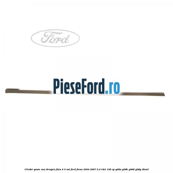 Cheder geam usa dreapta fata 4/5 usi Ford Focus 2004-2007 2.0 TDCi 136 cp G6DA, G6DB, G6DD, G6DG diesel