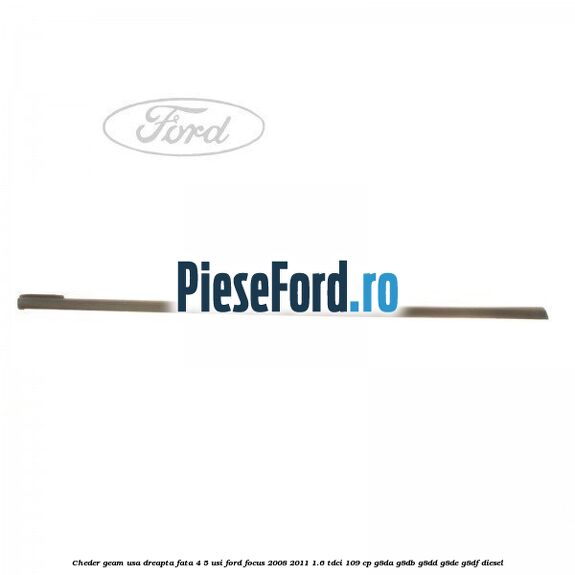 Cheder geam usa dreapta fata 4/5 usi Ford Focus 2008-2011 1.6 TDCi 109 cp G8DA, G8DB, G8DD, G8DE, G8DF diesel