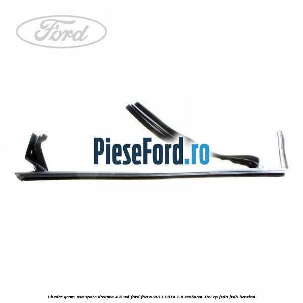 Cheder geam usa spate dreapta 4/5 usi Ford Focus 2011-2014 1.6 EcoBoost 182 cp JTDA, JTDB benzina