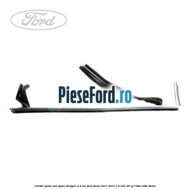 Cheder geam usa spate dreapta 4/5 usi Ford Focus 2011-2014 1.6 TDCi 95 cp T3DA, T3DB diesel