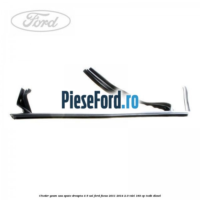 Cheder geam usa spate dreapta 4/5 usi Ford Focus 2011-2014 2.0 TDCi 163 cp TXDB diesel