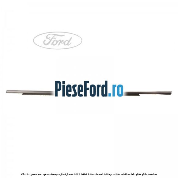Cheder geam usa spate dreapta Ford Focus 2011-2014 1.0 EcoBoost 100 cp M2DA, M2DB, M2DC, SFDA, SFDB benzina