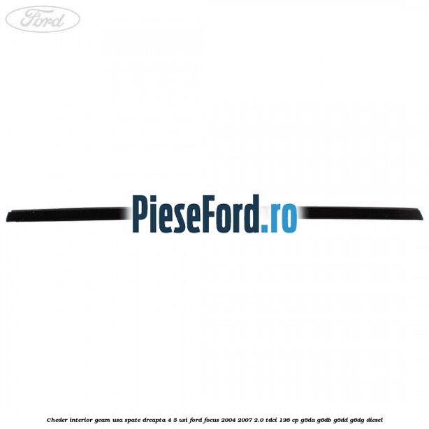 Cheder interior geam usa spate dreapta 4/5 usi Ford Focus 2004-2007 2.0 TDCi 136 cp G6DA, G6DB, G6DD, G6DG diesel