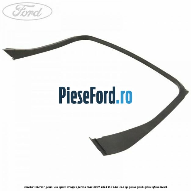 Cheder interior geam usa spate dreapta Ford S-Max 2007-2014 2.0 TDCi 140 cp QXWA, QXWB, QXWC, UFWA diesel