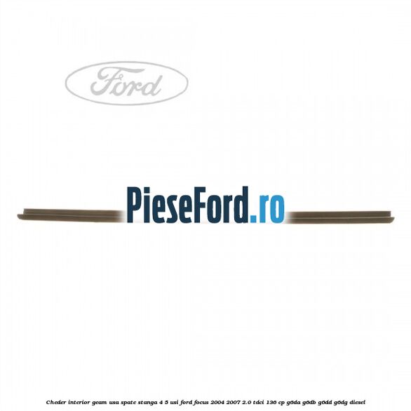 Cheder interior geam usa spate stanga 4/5 usi Ford Focus 2004-2007 2.0 TDCi 136 cp G6DA, G6DB, G6DD, G6DG diesel