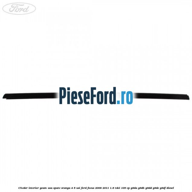 Cheder interior geam usa spate stanga 4/5 usi Ford Focus 2008-2011 1.6 TDCi 109 cp G8DA, G8DB, G8DD, G8DE, G8DF diesel