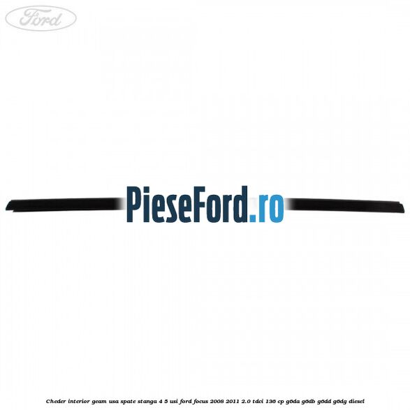 Cheder interior geam usa spate stanga 4/5 usi Ford Focus 2008-2011 2.0 TDCi 136 cp G6DA, G6DB, G6DD, G6DG diesel