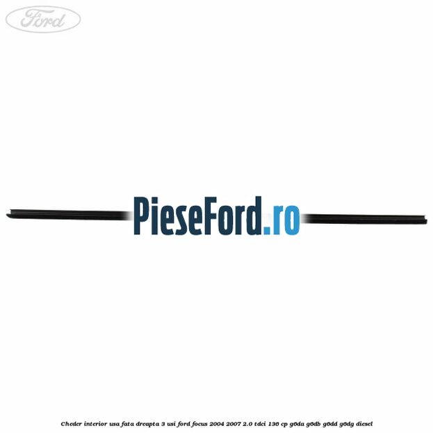 Cheder interior usa fata dreapta 3 usi Ford Focus 2004-2007 2.0 TDCi 136 cp G6DA, G6DB, G6DD, G6DG diesel