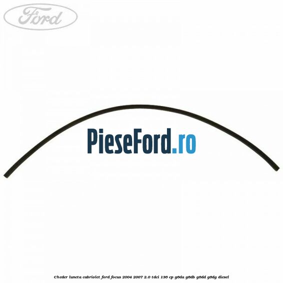Cheder luneta cabriolet Ford Focus 2004-2007 2.0 TDCi 136 cp G6DA, G6DB, G6DD, G6DG diesel