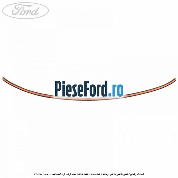 Cheder luneta cabriolet Ford Focus 2008-2011 2.0 TDCi 136 cp G6DA, G6DB, G6DD, G6DG diesel