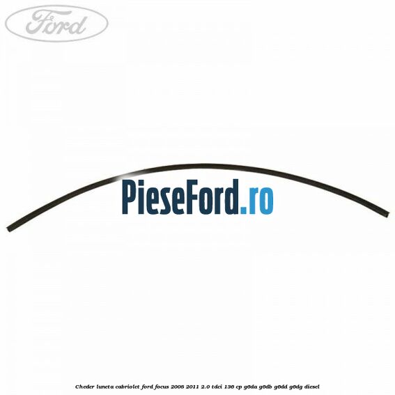 Cheder luneta cabriolet Ford Focus 2008-2011 2.0 TDCi 136 cp G6DA, G6DB, G6DD, G6DG diesel