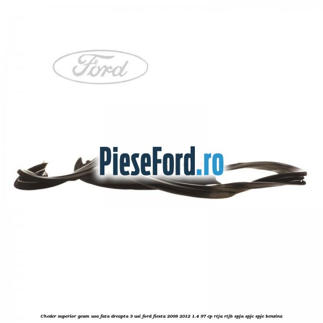 Cheder superior geam usa fata dreapta 3 usi Ford Fiesta 2008-2012 1.4 97 cp RTJA, RTJB, SPJA, SPJC, SPJE benzina