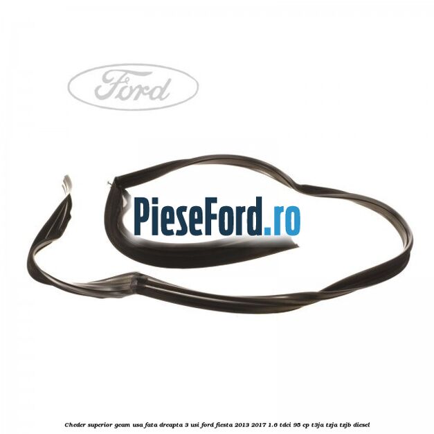 Cheder superior geam usa fata dreapta 3 usi Ford Fiesta 2013-2017 1.6 TDCi 95 cp T3JA, TZJA, TZJB diesel