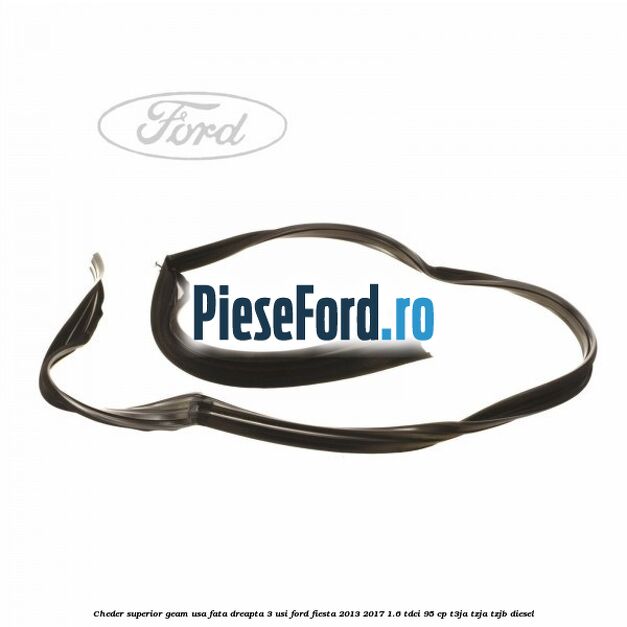 Cheder superior geam usa fata dreapta 3 usi Ford Fiesta 2013-2017 1.6 TDCi 95 cp T3JA, TZJA, TZJB diesel