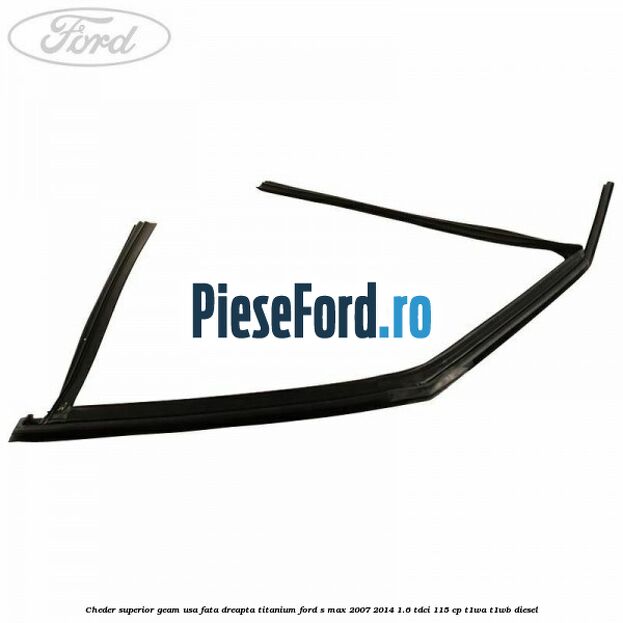 Cheder superior geam usa fata dreapta titanium Ford S-Max 2007-2014 1.6 TDCi 115 cp T1WA, T1WB diesel