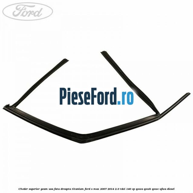 Cheder superior geam usa fata dreapta titanium Ford S-Max 2007-2014 2.0 TDCi 140 cp QXWA, QXWB, QXWC, UFWA diesel