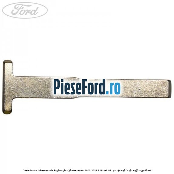 Cheie bruta telecomanda keyless Ford Fiesta Active 2018-2023 1.5 TDCi 85 cp XUJC, XUJD, XUJE, XUJF, XUJG diesel