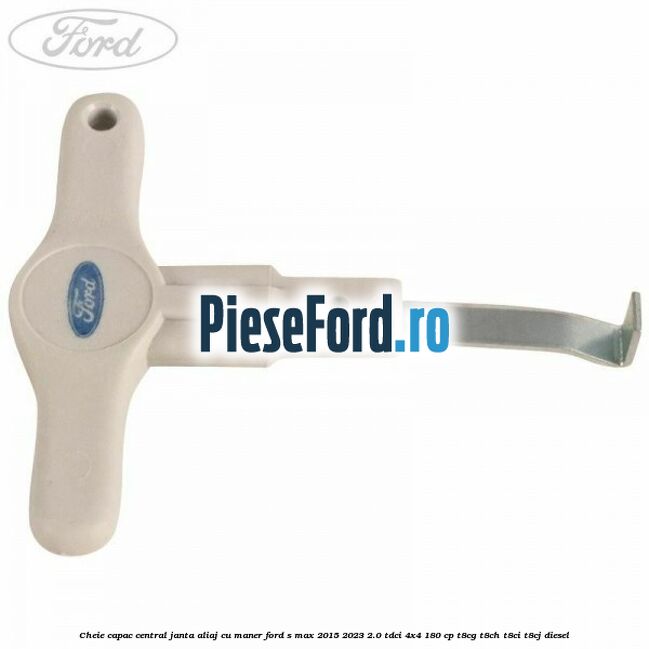 Cheie capac central janta aliaj cu maner Ford S-Max 2015-2023 2.0 TDCi 4x4 180 cp T8CG, T8CH, T8CI, T8CJ diesel