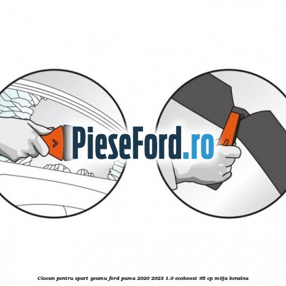 Ciocan pentru spart geamu Ford Puma 2020-2023 1.0 EcoBoost 95 cp M0JA benzina