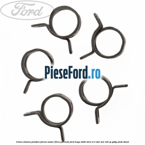 Clema elastica prindere furtun senzor filtru particule Ford Kuga 2008-2012 2.0 TDCi 4x4 136 cp G6DG, UKDA diesel