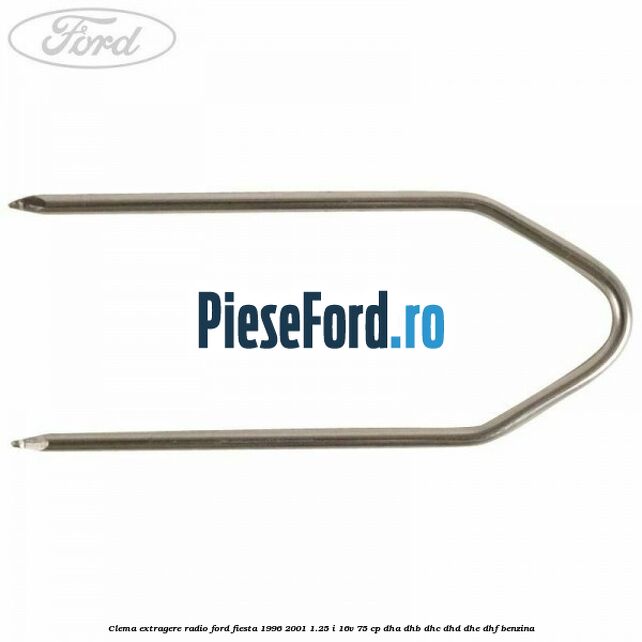 Clema extragere radio Ford Fiesta 1996-2001 1.25 i 16V 75 cp Clema extragere radio Ford Fiesta 1996-2001 1.25 i 16V 75 cp DHA, DHB, DHC, DHD, DHE, DHF benzina