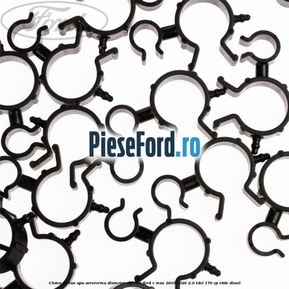 Clema furtun apa aeroterma diametre diferite Ford C-Max 2016-2020 2.0 TDCi 170 cp T8DE diesel