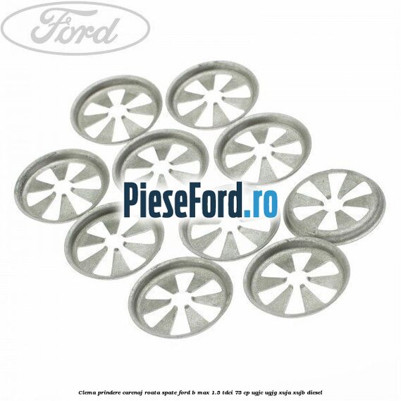 Clema prindere carenaj roata spate Ford B-Max 1.5 TDCi 75 cp UGJC, UGJG, XUJA, XUJB diesel