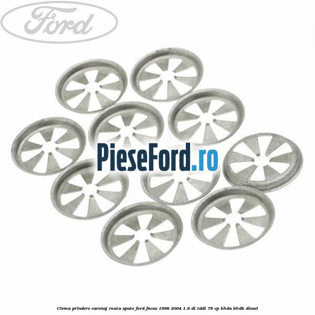 Clema prindere carenaj roata spate Ford Focus 1998-2004 1.8 DI/TDDi 75 cp BHDA, BHDB diesel