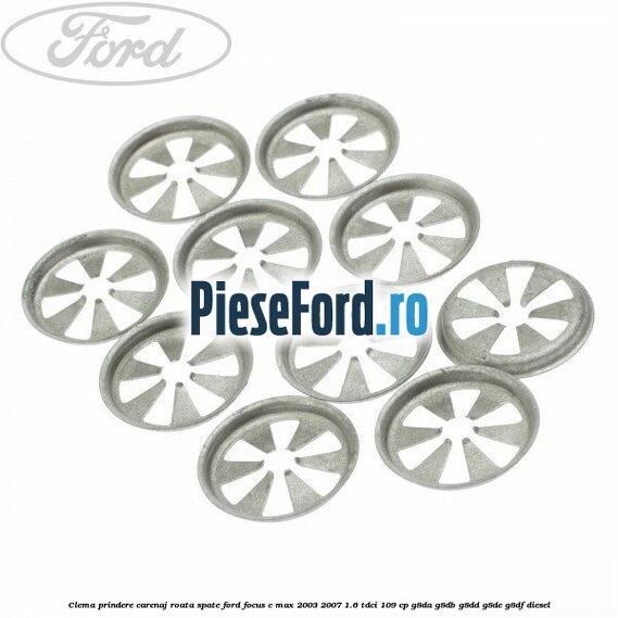 Clema prindere carenaj roata spate Ford Focus C-Max 2003-2007 1.6 TDCi 109 cp G8DA, G8DB, G8DD, G8DE, G8DF diesel