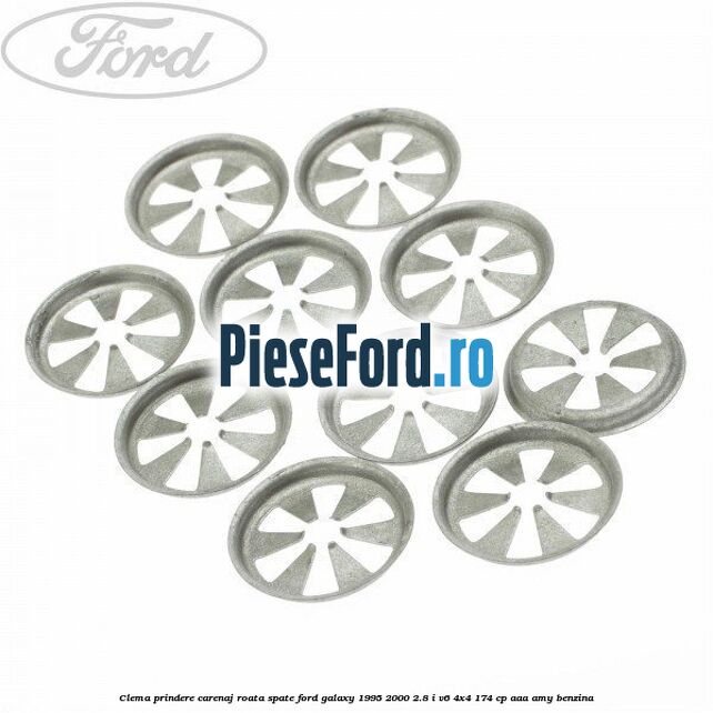 Clema prindere carenaj roata spate Ford Galaxy 1995-2000 2.8 i V6 4x4 174 cp AAA, AMY benzina