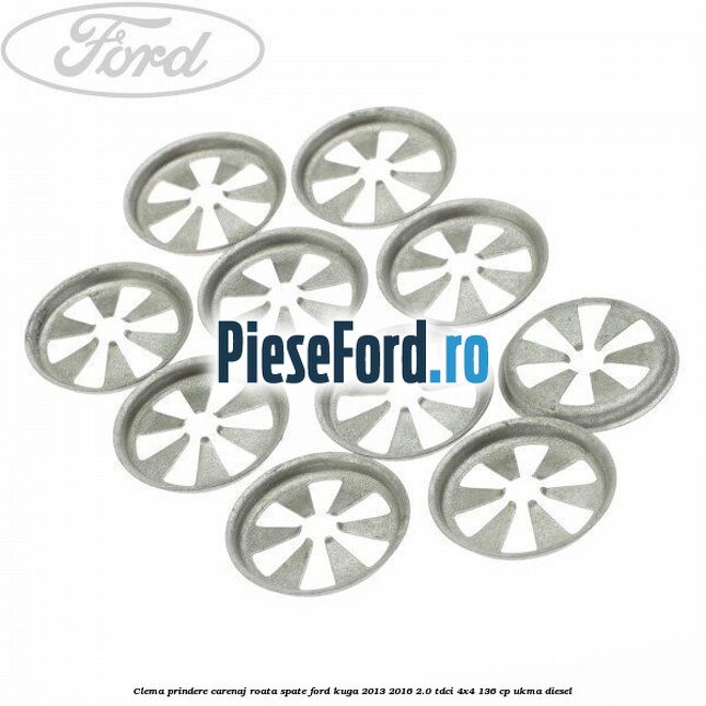 Clema prindere carenaj roata spate Ford Kuga 2013-2016 2.0 TDCi 4x4 136 cp UKMA diesel