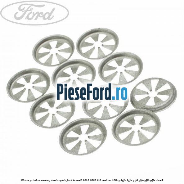 Clema prindere carenaj roata spate Ford Transit 2019-2023 2.0 EcoBlue 105 cp BJFA, BJFB, YLF6, YLFA, YLFB, YLFS diesel