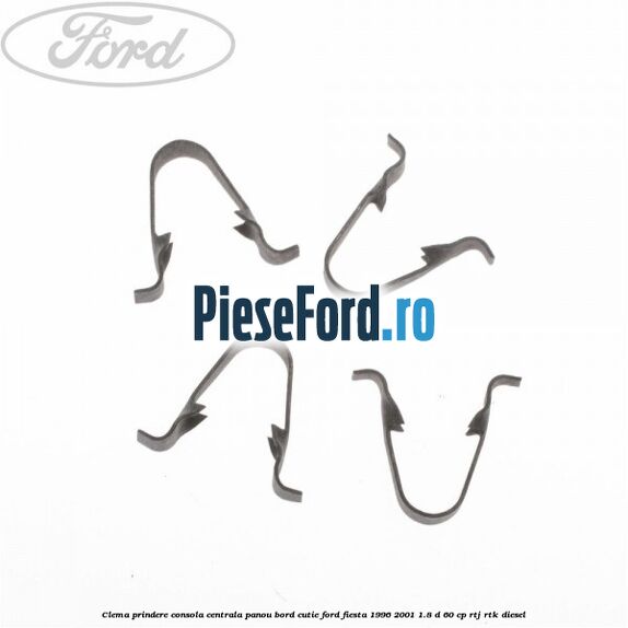 Clema prindere consola centrala panou bord cutie Ford Fiesta 1996-2001 1.8 D 60 cp RTJ, RTK diesel
