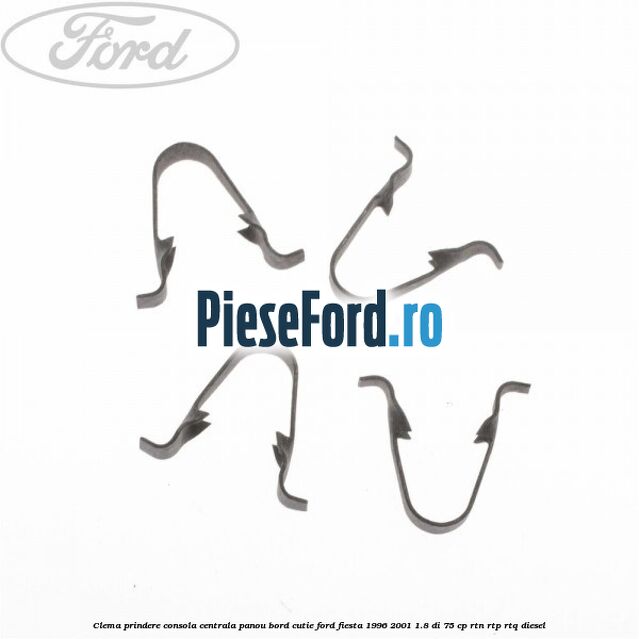 Clema prindere consola centrala panou bord cutie Ford Fiesta 1996-2001 1.8 DI 75 cp RTN, RTP, RTQ diesel