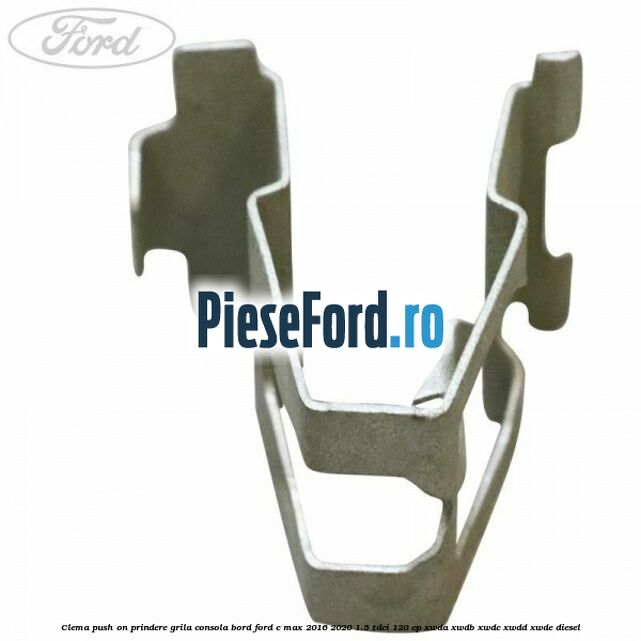 Clema push on prindere grila consola bord Ford C-Max 2016-2020 1.5 TDCi 120 cp XWDA, XWDB, XWDC, XWDD, XWDE diesel