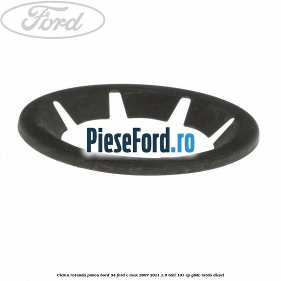 Clema rotunda panou bord 34 Ford C-Max 2007-2011 1.6 TDCi 101 cp G8DC, MTDA diesel