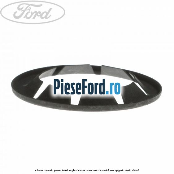 Clema rotunda panou bord 34 Ford C-Max 2007-2011 1.6 TDCi 101 cp G8DC, MTDA diesel