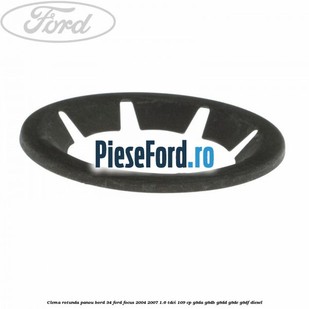 Clema rotunda panou bord 34 Ford Focus 2004-2007 1.6 TDCi 109 cp Clema rotunda panou bord 34 Ford Focus 2004-2007 1.6 TDCi 109 cp G8DA, G8DB, G8DD, G8DE, G8DF diesel