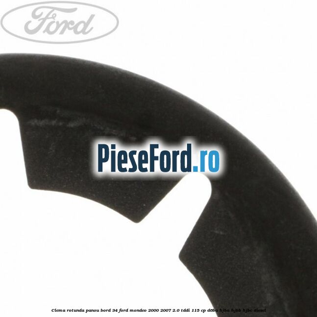 Clema rotunda panou bord 34 Ford Mondeo 2000-2007 2.0 TDDI 115 cp D6BA, HJBA, HJBB, HJBC diesel