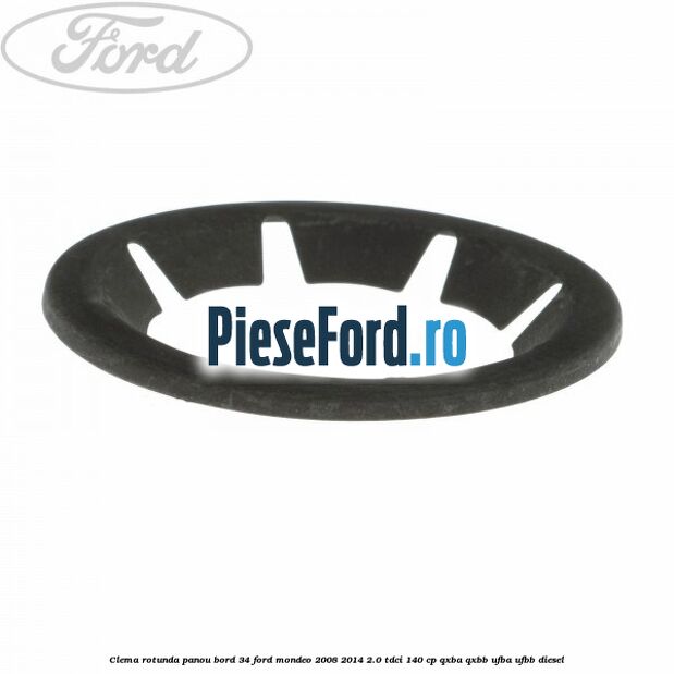 Clema rotunda panou bord 34 Ford Mondeo 2008-2014 2.0 TDCi 140 cp QXBA, QXBB, UFBA, UFBB diesel
