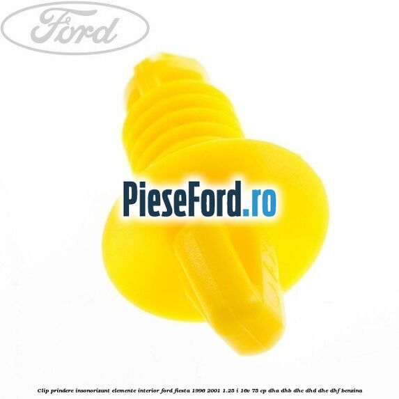 Clip prindere insonorizant elemente interior Ford Fiesta 1996-2001 1.25 i 16V 75 cp DHA, DHB, DHC, DHD, DHE, DHF benzina
