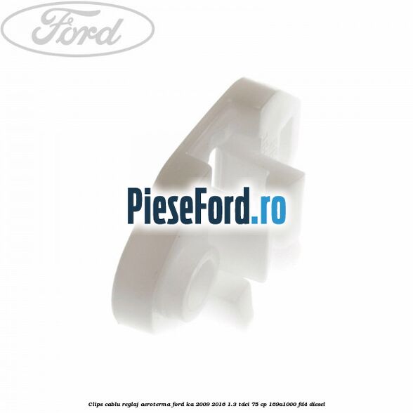 Clips cablu reglaj aeroterma Ford Ka 2009-2016 1.3 TDCi 75 cp 169A1000, FD4 diesel