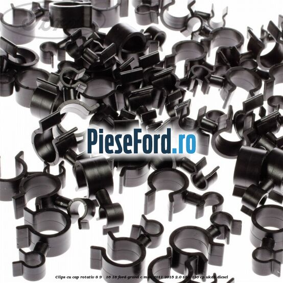 Clips cu cap rotativ 8-9 / 16-18 Ford Grand C-Max 2011-2015 2.0 TDCi 136 cp UKDB diesel