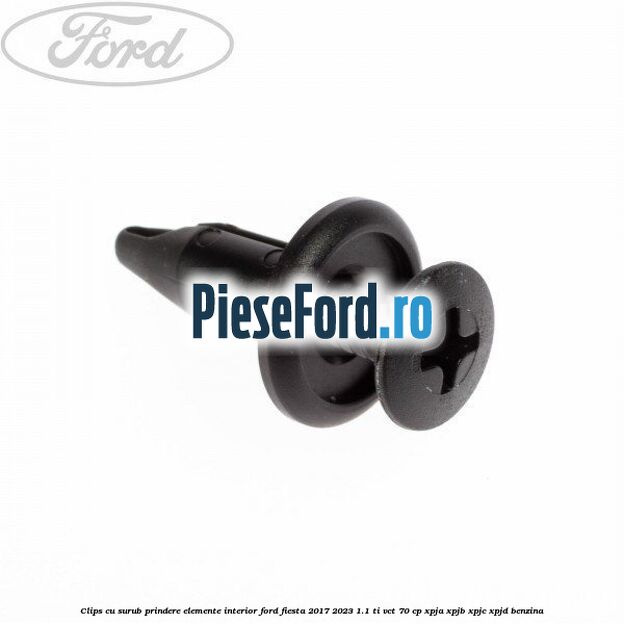 Clips cu surub prindere elemente interior Ford Fiesta 2017-2023 1.1 Ti-VCT 70 cp XPJA, XPJB, XPJC, XPJD benzina