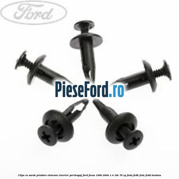 Clips cu surub prindere elemente interior portbagaj Ford Focus 1998-2004 1.4 16V 75 cp FXDA, FXDB, FXDC, FXDD benzina