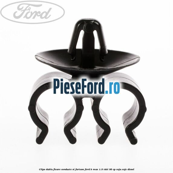 Clips dublu fixare conducte si furtune Ford B-Max 1.5 TDCi 95 cp XVJA, XVJC diesel