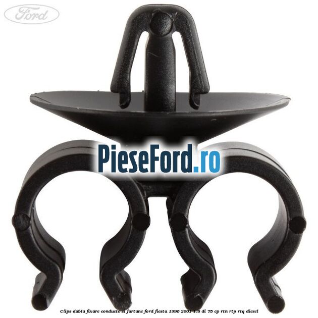 Clips dublu fixare conducte si furtune Ford Fiesta 1996-2001 1.8 DI 75 cp RTN, RTP, RTQ diesel