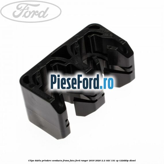 Clips dublu prindere conducta frana fata Ford Ranger 2016-2020 2.2 TDCi 131 cp T22DD0P diesel