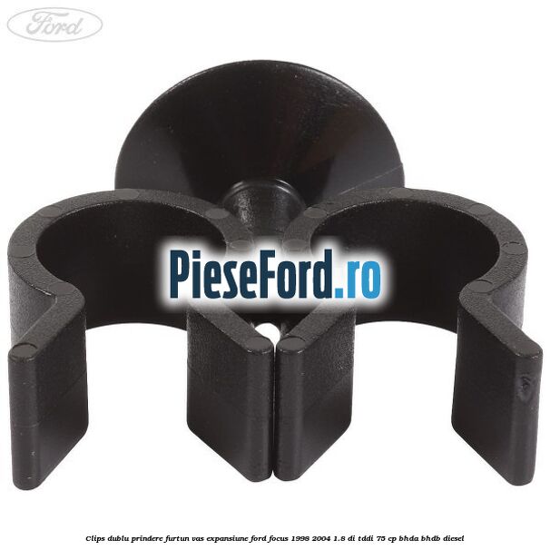 Clips dublu prindere furtun vas expansiune Ford Focus 1998-2004 1.8 DI/TDDi 75 cp Clips dublu prindere furtun vas expansiune Ford Focus 1998-2004 1.8 DI/TDDi 75 cp BHDA, BHDB diesel