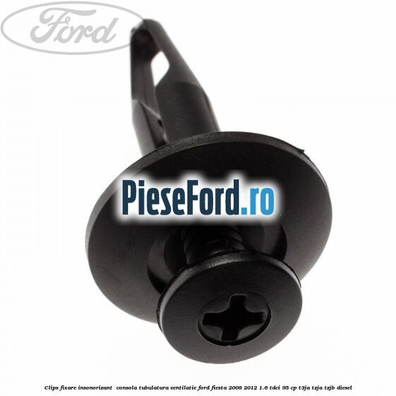 Clips fixare insonorizant  consola, tubulatura ventilatie Ford Fiesta 2008-2012 1.6 TDCi 95 cp T3JA, TZJA, TZJB diesel